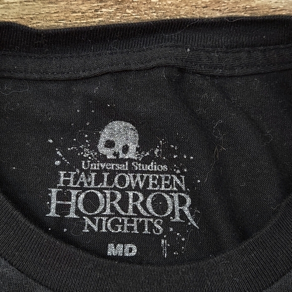 UNIVERSAL HOLLYWOOD Halloween Horror Nights 2023 TEAM MEMBER Shirt Size Medium - Picture 4 of 6
